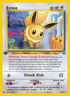 Eevee, Neo Discovery #38, Pokémon TCG card