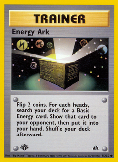 Energy Ark, Neo Discovery #75, Pokémon TCG card