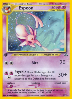 Espeon, Neo Discovery #1, Pokémon TCG card