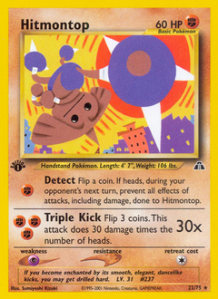 Hitmontop, Neo Discovery #22, Pokémon TCG card