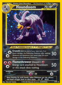 Houndoom, Neo Discovery #4, Pokémon TCG card