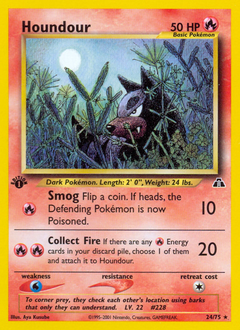 Houndour, Neo Discovery #24, Pokémon TCG card