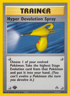 Hyper Devolution Spray, Neo Discovery #73, Pokémon TCG card