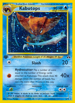 Kabutops, Neo Discovery #6, Pokémon TCG card