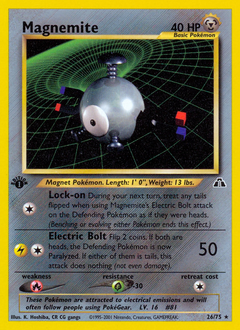 Magnemite, Neo Discovery #26, Pokémon TCG card