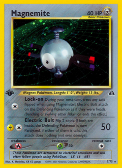 Magnemite, Neo Discovery #7, Pokémon TCG card