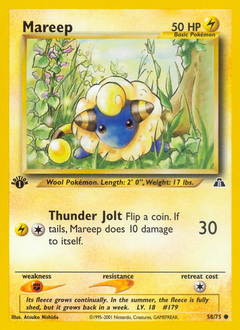 Mareep, Neo Discovery #58, Pokémon TCG card