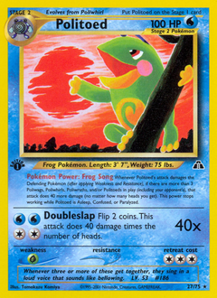 Politoed, Neo Discovery #27, Pokémon TCG card