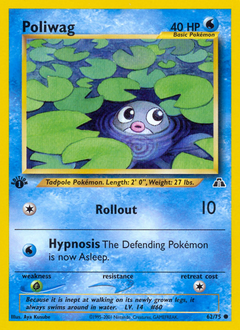Poliwag, Neo Discovery #62, Pokémon TCG card