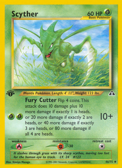 Scyther, Neo Discovery #46, Pokémon TCG card