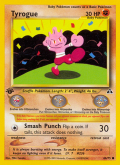 Tyrogue, Neo Discovery #66, Pokémon TCG card