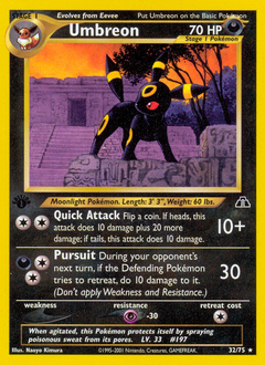 Umbreon, Neo Discovery #32, Pokémon TCG card