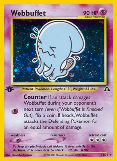 Wobbuffet, Neo Discovery #16, Pokémon TCG card