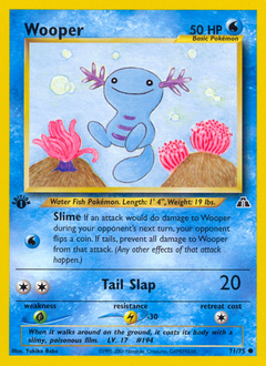 Wooper, Neo Discovery #71, Pokémon TCG card
