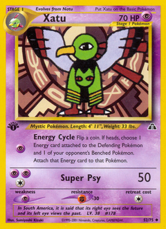 Xatu, Neo Discovery #52, Pokémon TCG card
