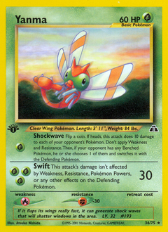 Yanma, Neo Discovery #36, Pokémon TCG card