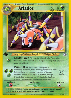 Ariados, Neo Genesis #27, Pokémon TCG card