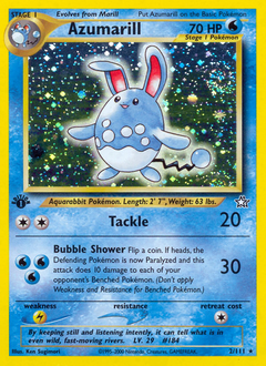 Azumarill, Neo Genesis #2, Pokémon TCG card