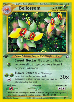 Bellossom, Neo Genesis #3, Pokémon TCG card
