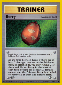 Berry, Neo Genesis #99, Pokémon TCG card