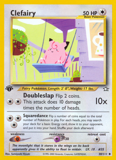 Clefairy, Neo Genesis #30, Pokémon TCG card