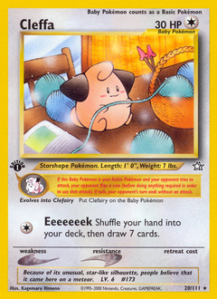 Cleffa, Neo Genesis #20, Pokémon TCG card