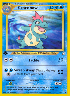 Croconaw, Neo Genesis #32, Pokémon TCG card
