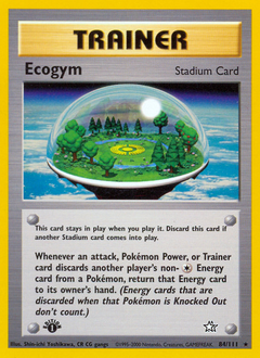 Ecogym, Neo Genesis #84, Pokémon TCG card