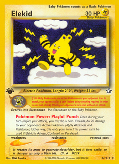 Elekid, Neo Genesis #22, Pokémon TCG card
