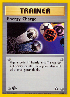 Energy Charge, Neo Genesis #85, Pokémon TCG card