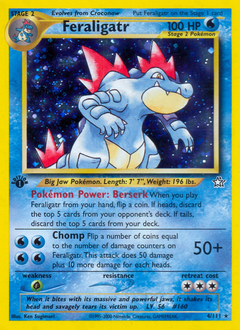 Feraligatr, Neo Genesis #4, Pokémon TCG card