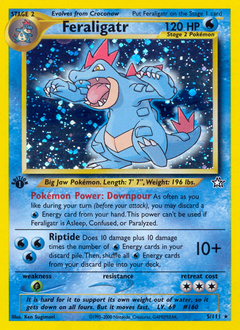 Feraligatr, Neo Genesis #5, Pokémon TCG card