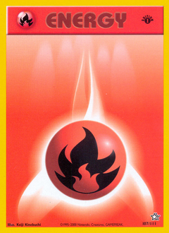 Fire Energy, Neo Genesis #107, Pokémon TCG card