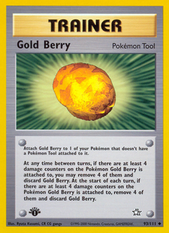 Gold Berry, Neo Genesis #93, Pokémon TCG card