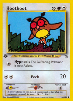 Hoothoot, Neo Genesis #60, Pokémon TCG card