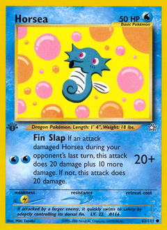 Horsea, Neo Genesis #62, Pokémon TCG card
