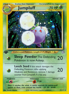 Jumpluff, Neo Genesis #7, Pokémon TCG card