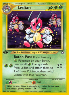 Ledian, Neo Genesis #39, Pokémon TCG card