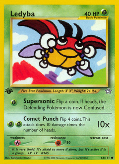 Ledyba, Neo Genesis #63, Pokémon TCG card
