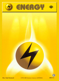 Lightning Energy, Neo Genesis #109, Pokémon TCG card