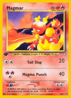 Magmar, Neo Genesis #40, Pokémon TCG card