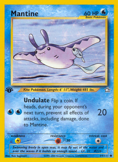 Mantine, Neo Genesis #64, Pokémon TCG card