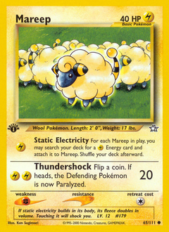 Mareep, Neo Genesis #65, Pokémon TCG card
