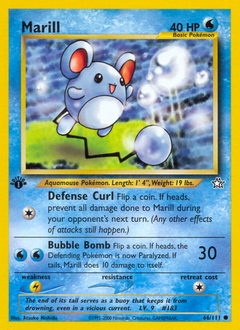 Marill, Neo Genesis #66, Pokémon TCG card