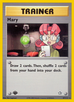 Mary, Neo Genesis #87, Pokémon TCG card