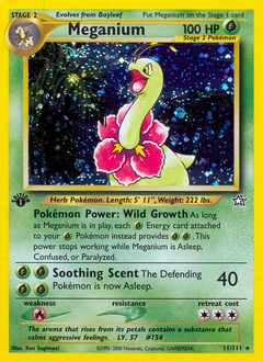 Meganium, Neo Genesis #11, Pokémon TCG card