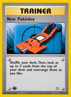 New Pokédex, Neo Genesis #95, Pokémon TCG card