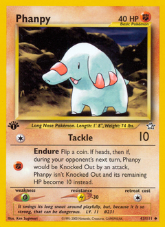 Phanpy, Neo Genesis #43, Pokémon TCG card