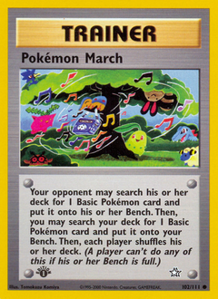 Pokémon March, Neo Genesis #102, Pokémon TCG card