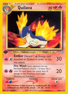 Quilava, Neo Genesis #46, Pokémon TCG card